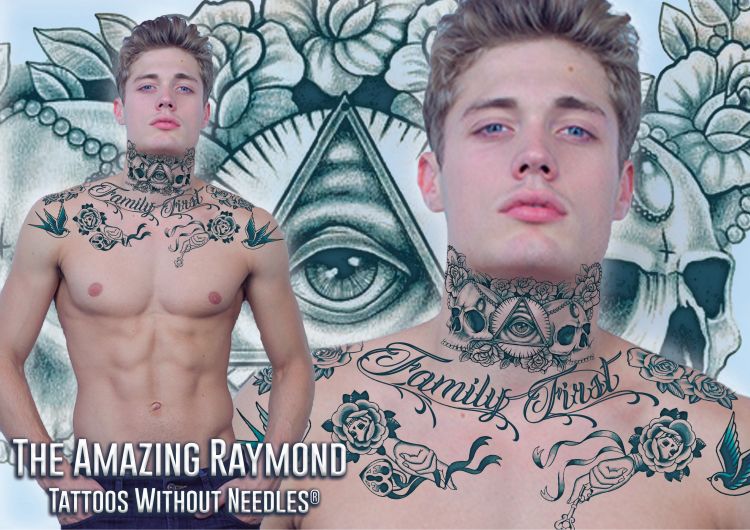 Temporary Neck Fake Henna Tattoos Australia
